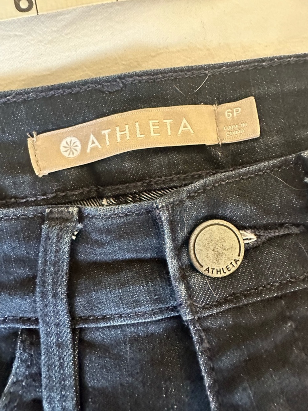 Athleta Dark Wash Skinny Jeans - Size 6P - Picture 3 of 6
